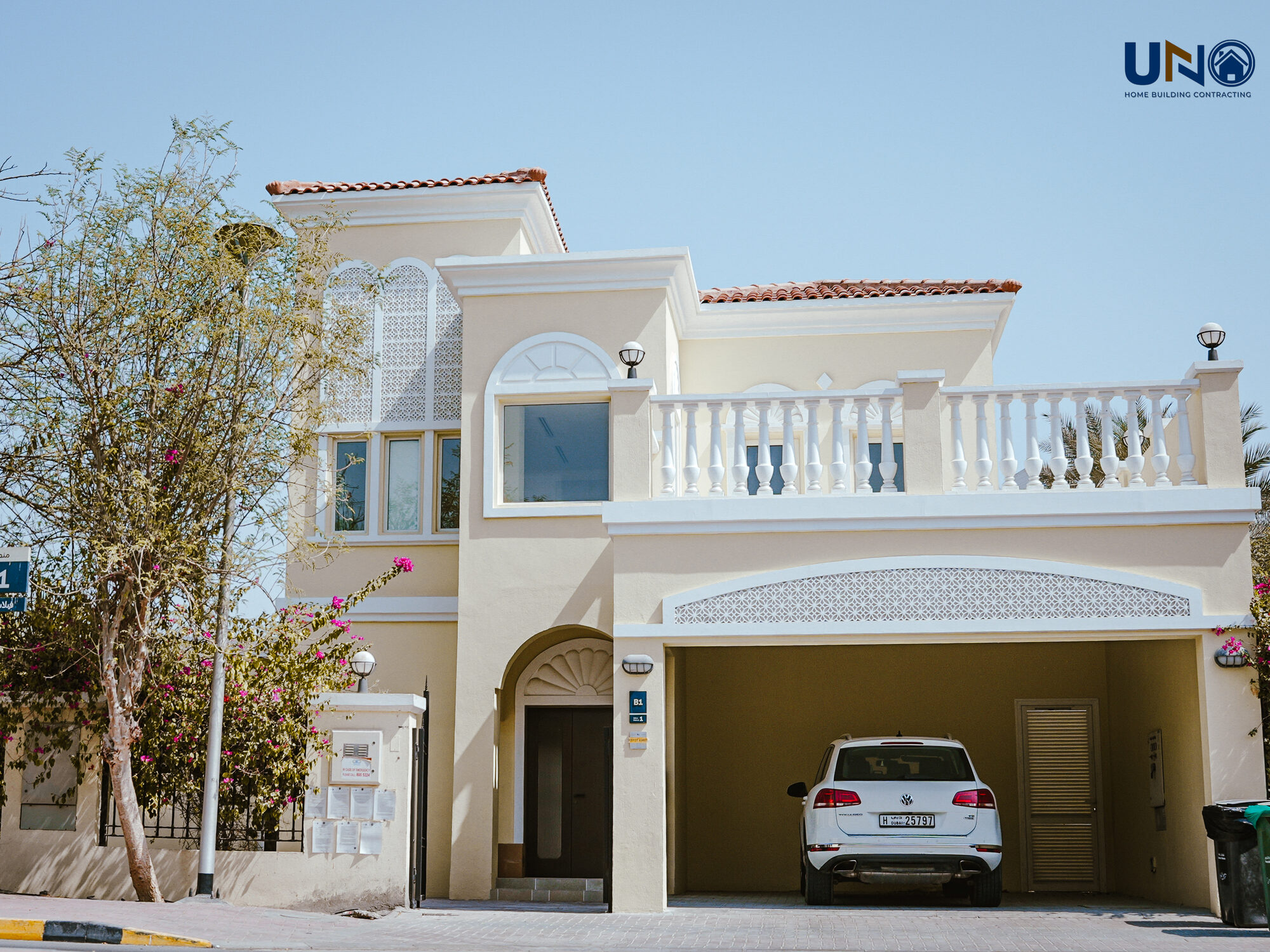 Jumeirah Village Triangle villa exterior renovated by UNO Home