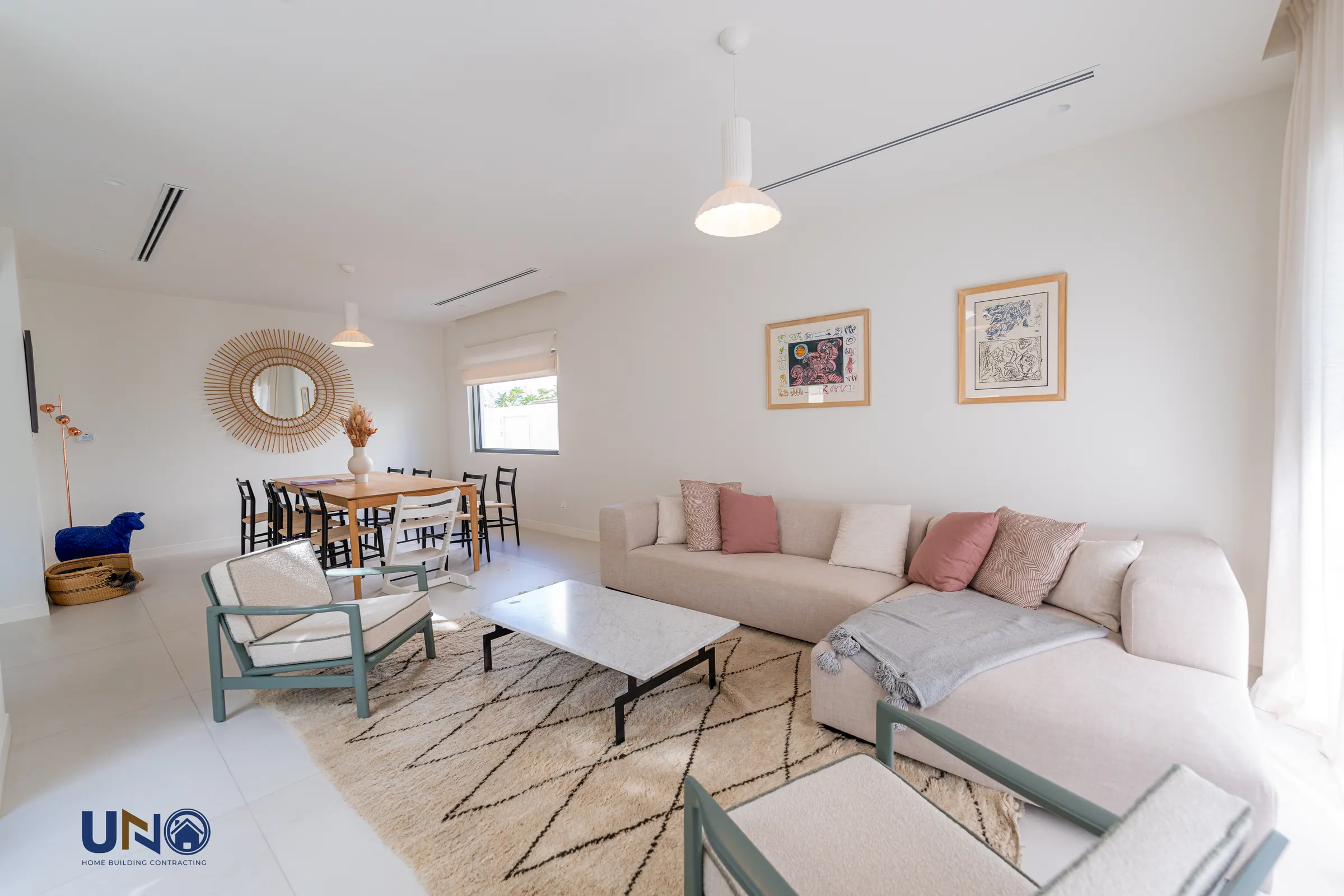 The Meadows living room after renovation